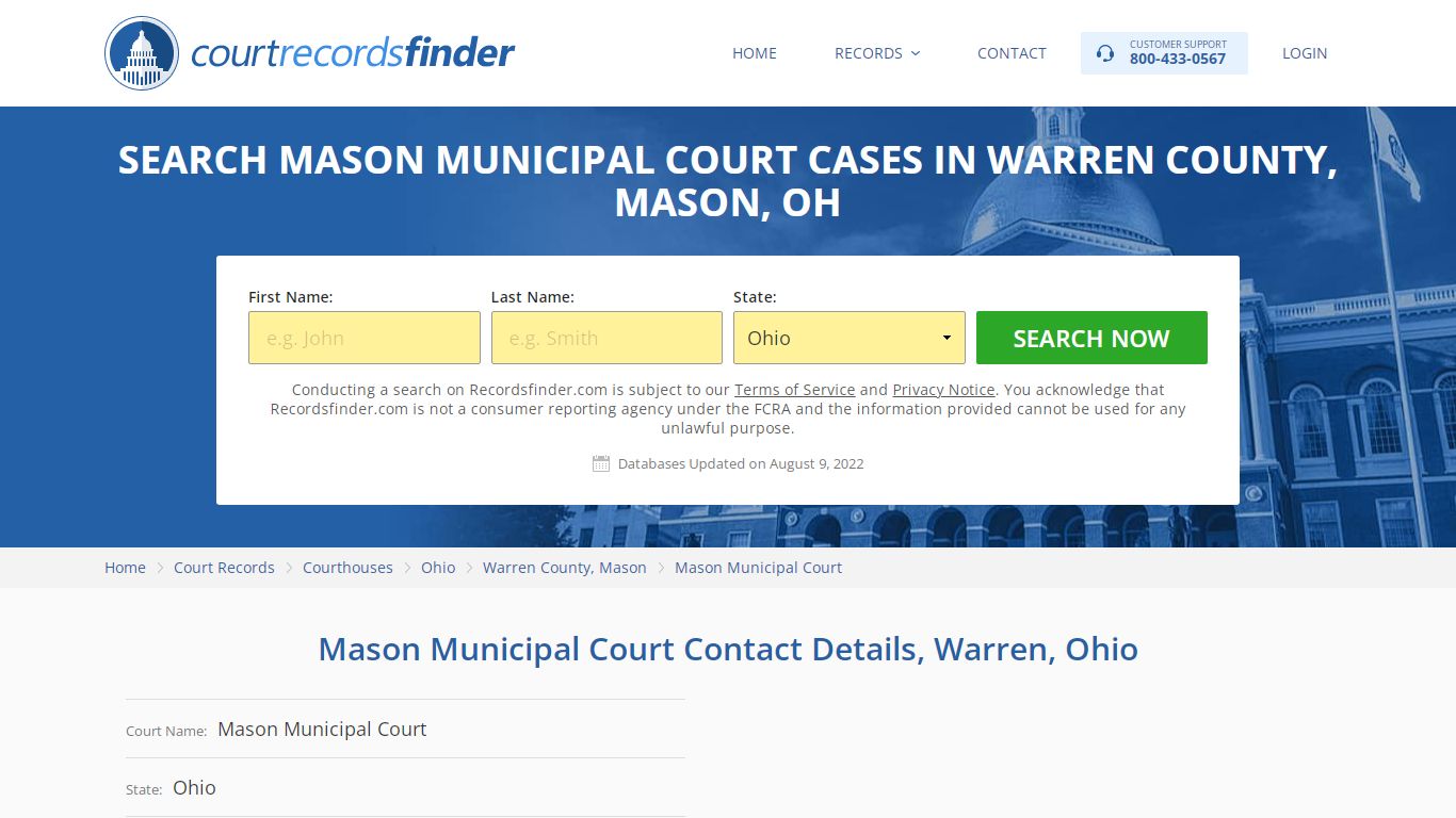 Mason Municipal Court Case Search - Warren County, OH ...